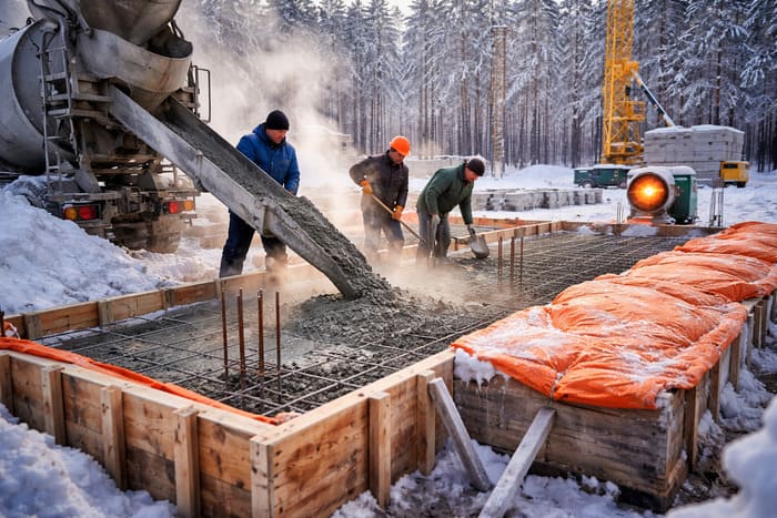 Можно ли заливать фундамент зимой — риски, технологии и рекомендации