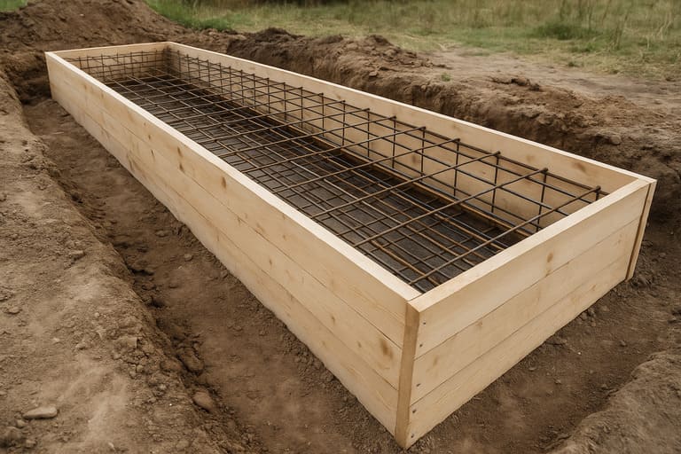 Армирование монолитного ленточного фундамента