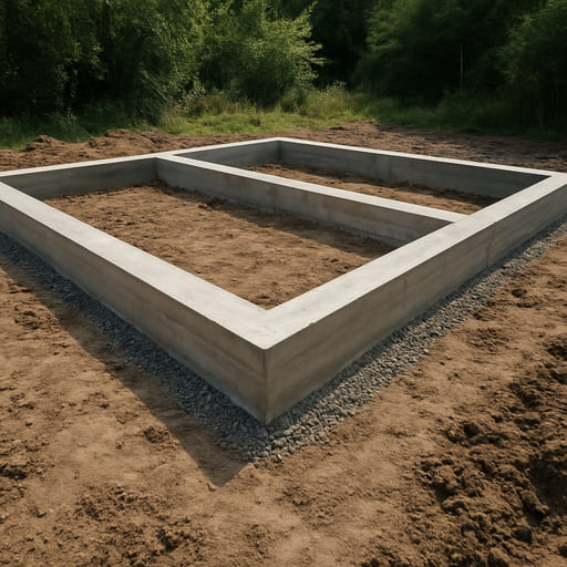 Ленточный фундамент под баню 6×9