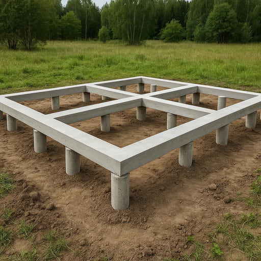 СРФ на буронабивных сваях 9×12